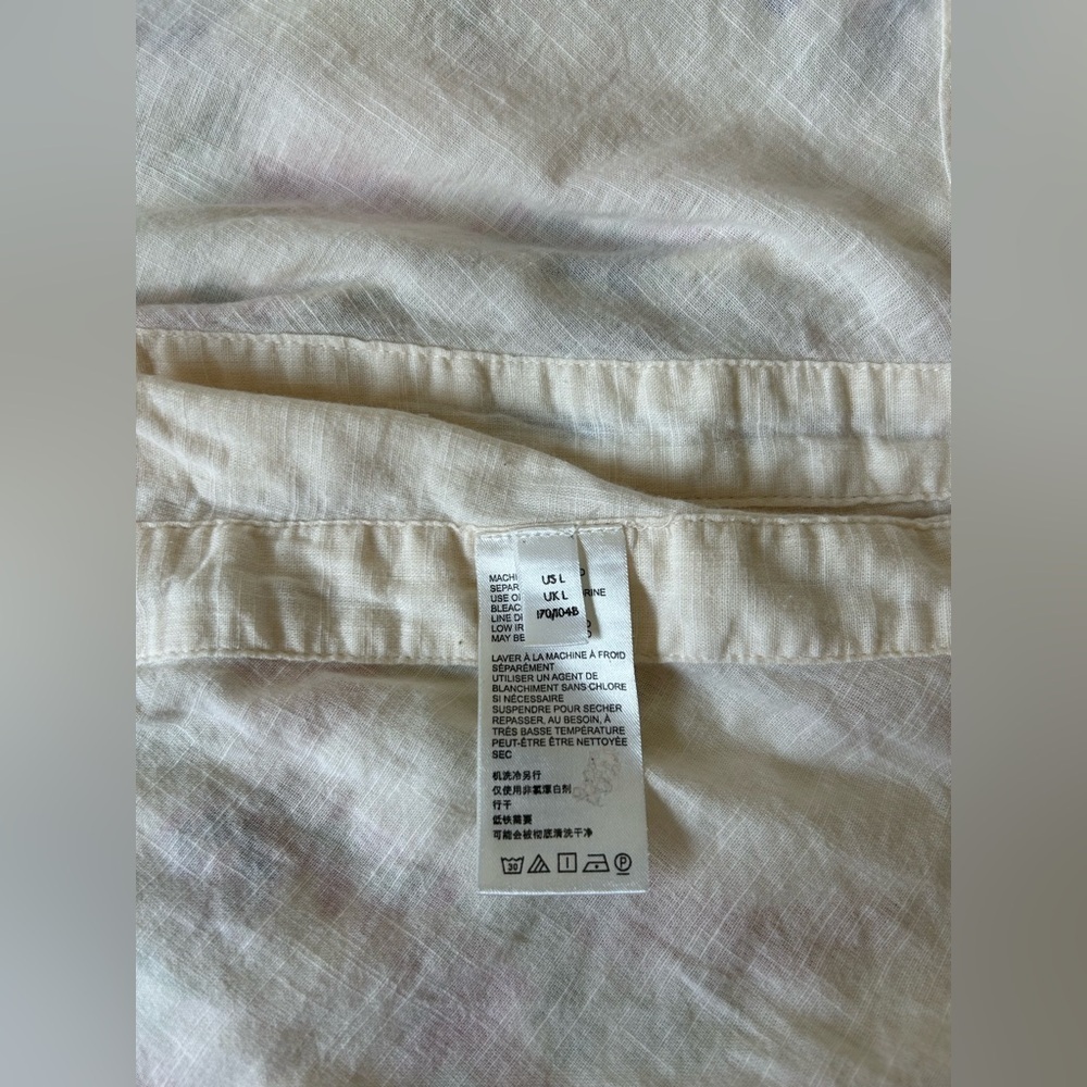 FREE PEOPLE EMILY TOP. BOHO CHIC, GORGEOUS, FLATTERING, Sz. L. 100% COTTON - Picture 9 of 12